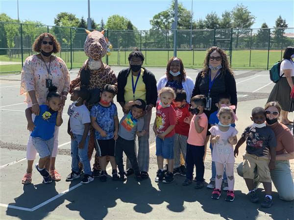 Ms. Pizza's class meets Georgie.